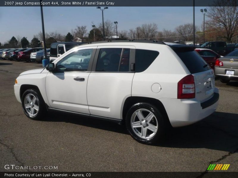 Stone White / Pastel Slate Gray 2007 Jeep Compass Sport 4x4