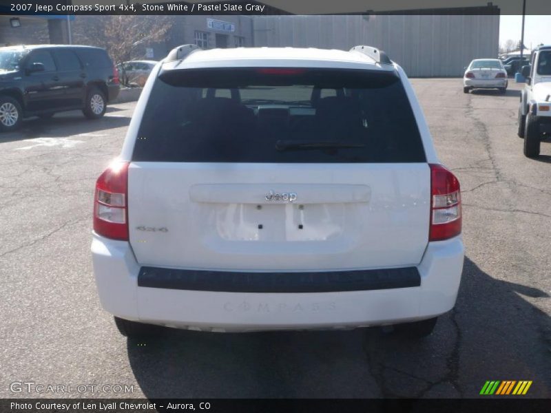 Stone White / Pastel Slate Gray 2007 Jeep Compass Sport 4x4