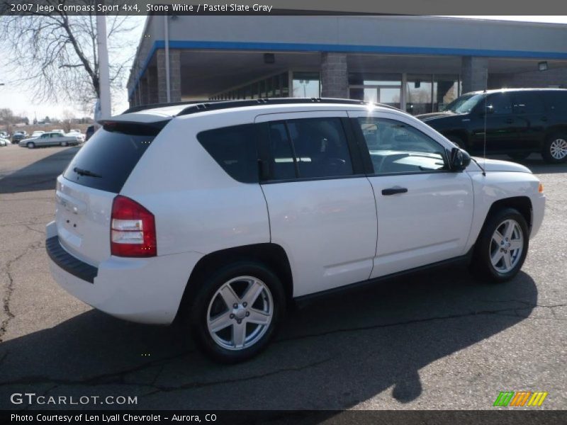 Stone White / Pastel Slate Gray 2007 Jeep Compass Sport 4x4
