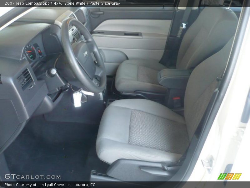 Stone White / Pastel Slate Gray 2007 Jeep Compass Sport 4x4