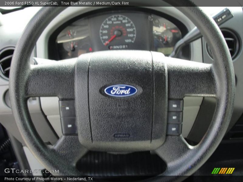 True Blue Metallic / Medium/Dark Flint 2006 Ford F150 XL SuperCab