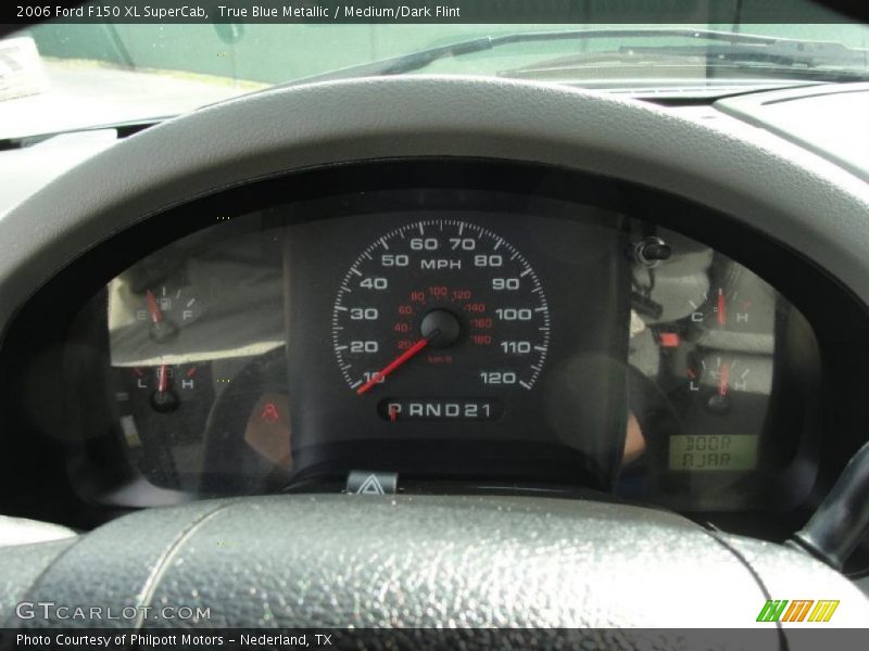 True Blue Metallic / Medium/Dark Flint 2006 Ford F150 XL SuperCab