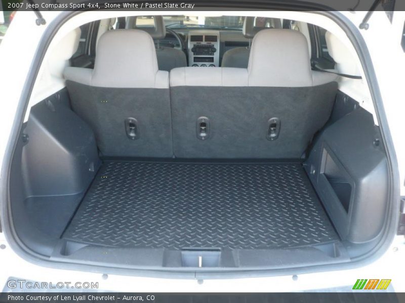 Stone White / Pastel Slate Gray 2007 Jeep Compass Sport 4x4