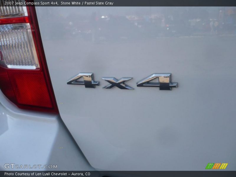 Stone White / Pastel Slate Gray 2007 Jeep Compass Sport 4x4