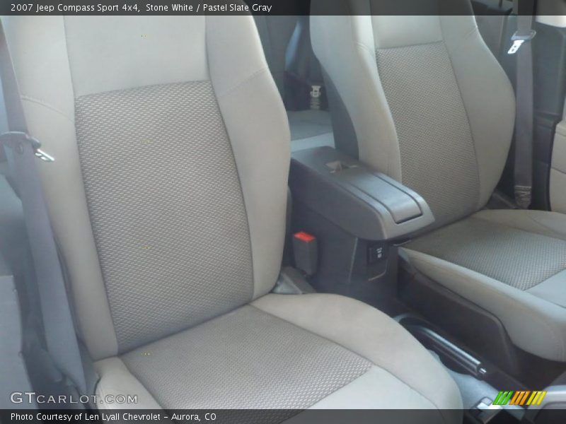 Stone White / Pastel Slate Gray 2007 Jeep Compass Sport 4x4