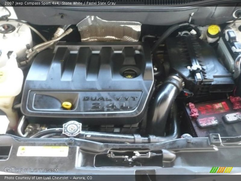 Stone White / Pastel Slate Gray 2007 Jeep Compass Sport 4x4