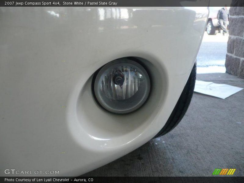 Stone White / Pastel Slate Gray 2007 Jeep Compass Sport 4x4