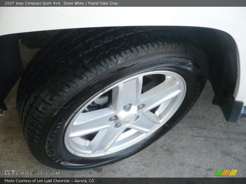 Stone White / Pastel Slate Gray 2007 Jeep Compass Sport 4x4