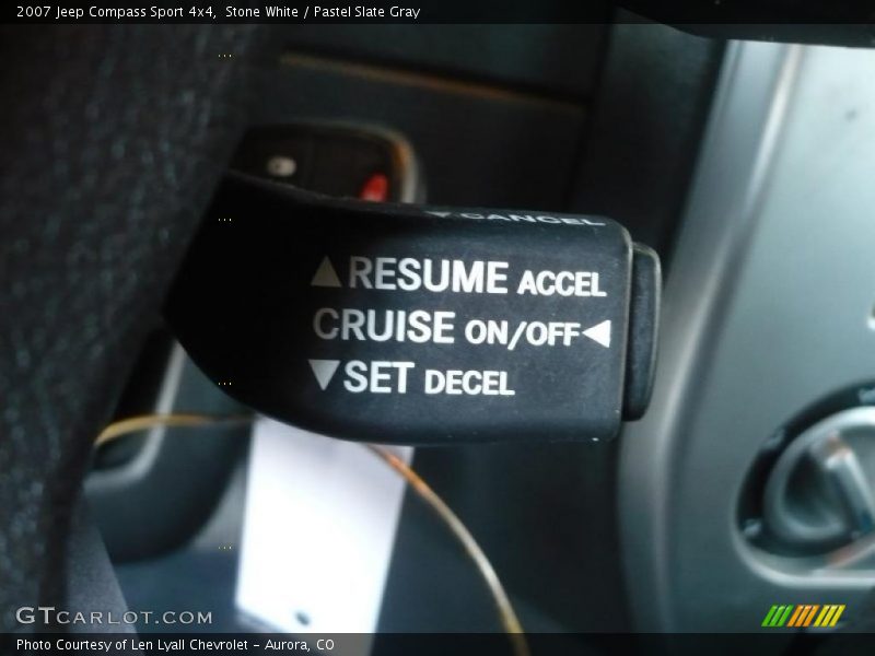 Stone White / Pastel Slate Gray 2007 Jeep Compass Sport 4x4