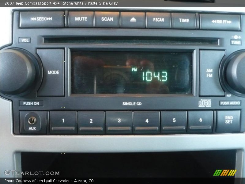 Stone White / Pastel Slate Gray 2007 Jeep Compass Sport 4x4