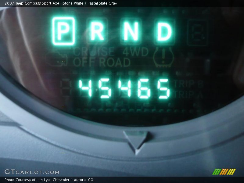 Stone White / Pastel Slate Gray 2007 Jeep Compass Sport 4x4