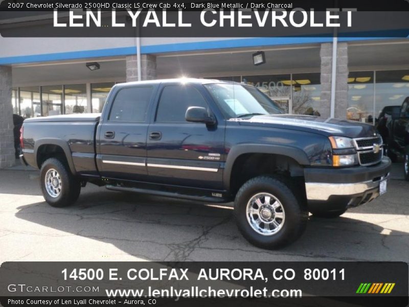 Dark Blue Metallic / Dark Charcoal 2007 Chevrolet Silverado 2500HD Classic LS Crew Cab 4x4
