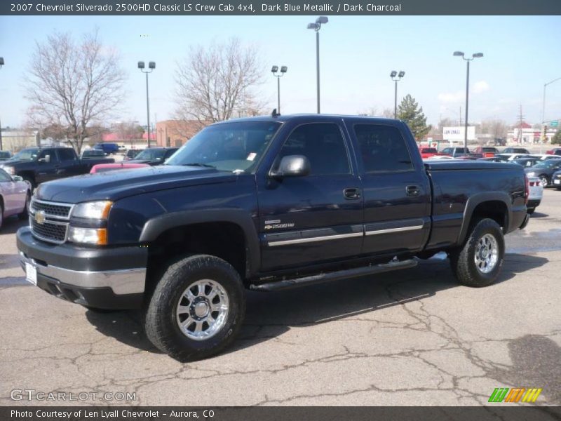 Dark Blue Metallic / Dark Charcoal 2007 Chevrolet Silverado 2500HD Classic LS Crew Cab 4x4