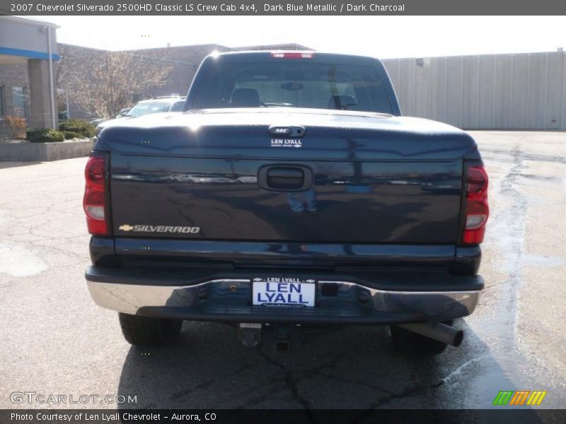 Dark Blue Metallic / Dark Charcoal 2007 Chevrolet Silverado 2500HD Classic LS Crew Cab 4x4