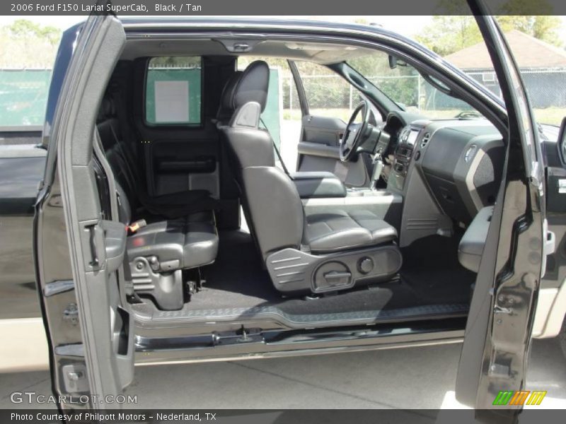 Black / Tan 2006 Ford F150 Lariat SuperCab