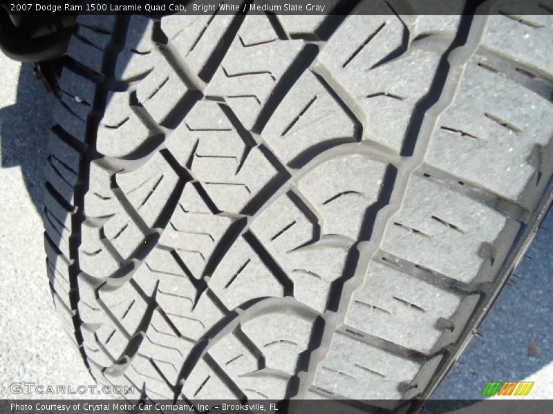 Bright White / Medium Slate Gray 2007 Dodge Ram 1500 Laramie Quad Cab