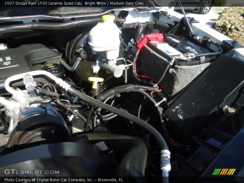 Bright White / Medium Slate Gray 2007 Dodge Ram 1500 Laramie Quad Cab