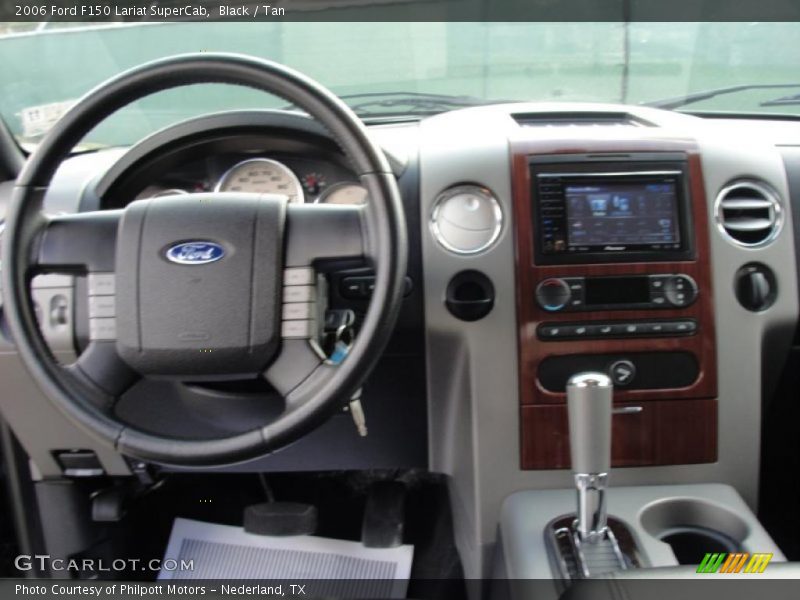 Black / Tan 2006 Ford F150 Lariat SuperCab