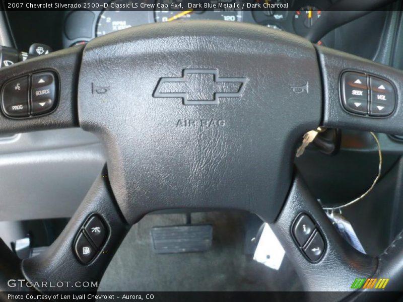 Dark Blue Metallic / Dark Charcoal 2007 Chevrolet Silverado 2500HD Classic LS Crew Cab 4x4