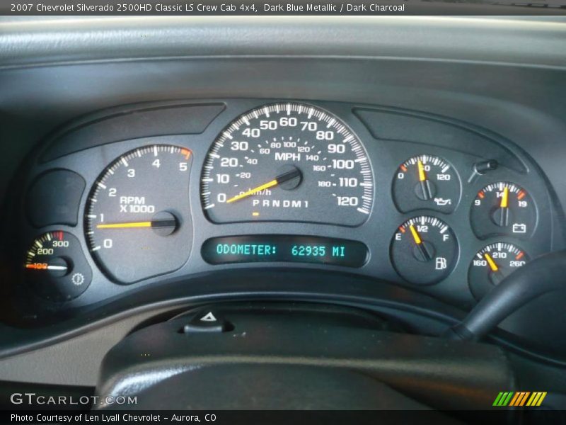 Dark Blue Metallic / Dark Charcoal 2007 Chevrolet Silverado 2500HD Classic LS Crew Cab 4x4