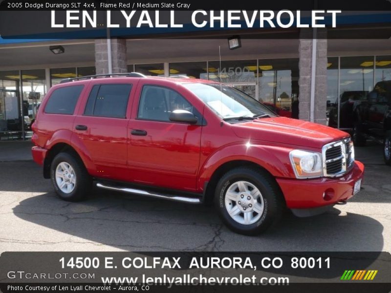 Flame Red / Medium Slate Gray 2005 Dodge Durango SLT 4x4