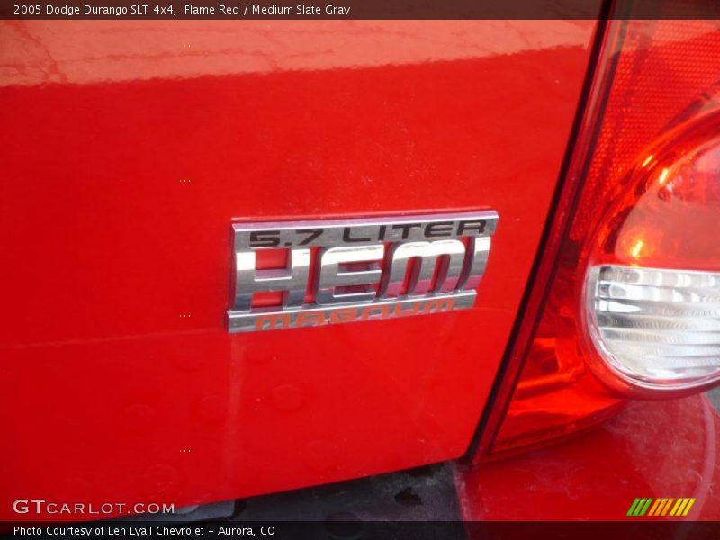 Flame Red / Medium Slate Gray 2005 Dodge Durango SLT 4x4