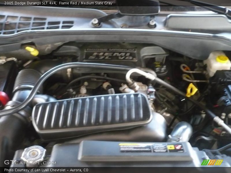 Flame Red / Medium Slate Gray 2005 Dodge Durango SLT 4x4