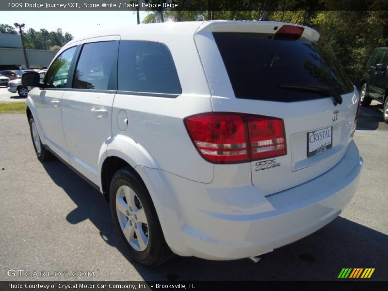 Stone White / Pastel Pebble Beige 2009 Dodge Journey SXT