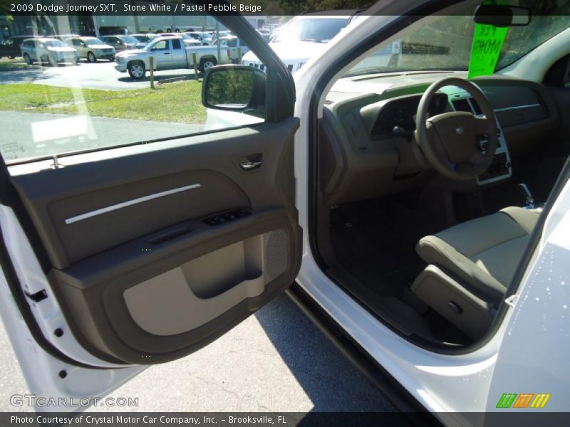 Stone White / Pastel Pebble Beige 2009 Dodge Journey SXT