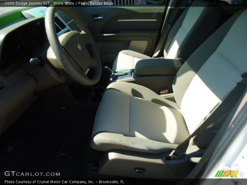 Stone White / Pastel Pebble Beige 2009 Dodge Journey SXT