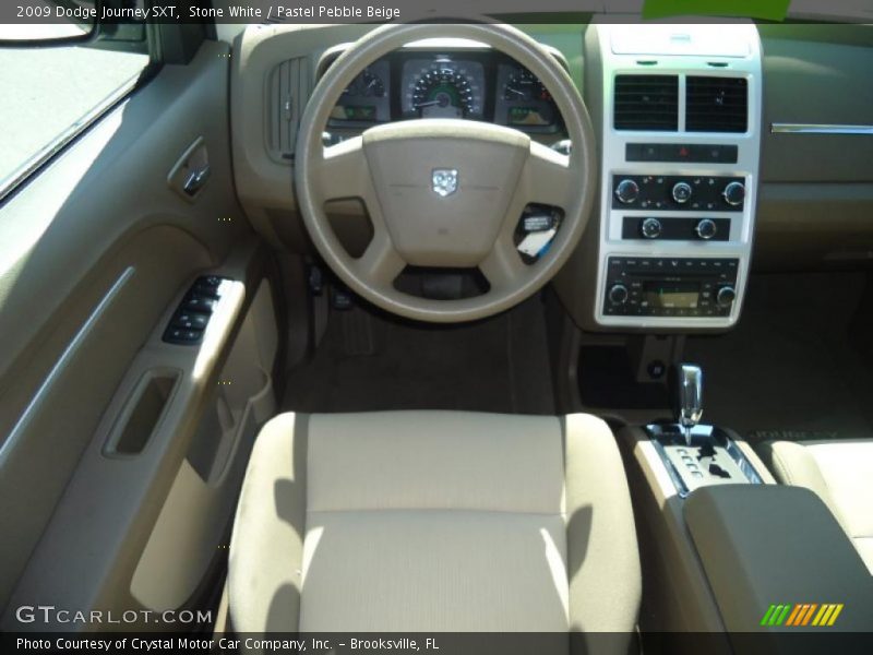 Stone White / Pastel Pebble Beige 2009 Dodge Journey SXT