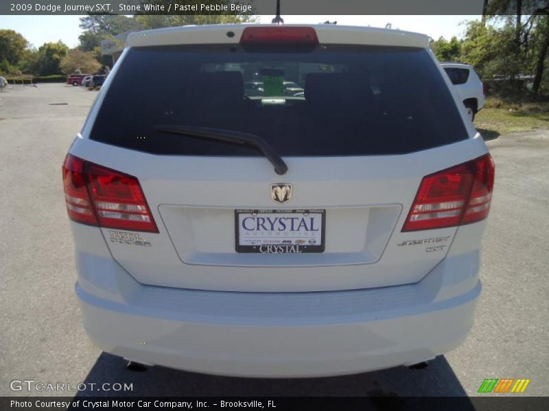 Stone White / Pastel Pebble Beige 2009 Dodge Journey SXT