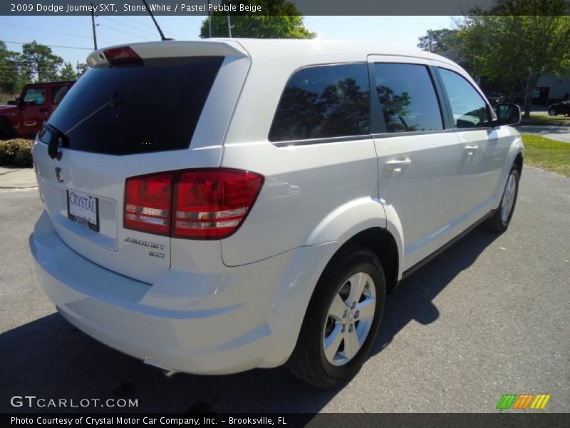 Stone White / Pastel Pebble Beige 2009 Dodge Journey SXT