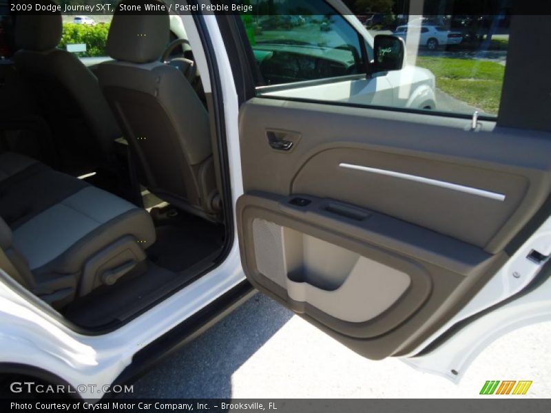 Stone White / Pastel Pebble Beige 2009 Dodge Journey SXT