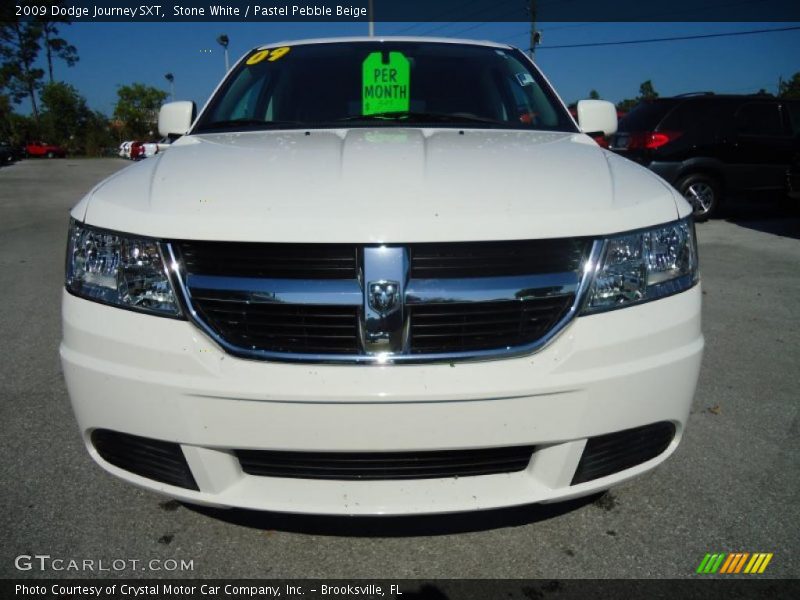 Stone White / Pastel Pebble Beige 2009 Dodge Journey SXT