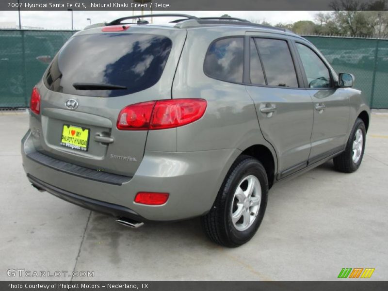 Natural Khaki Green / Beige 2007 Hyundai Santa Fe GLS
