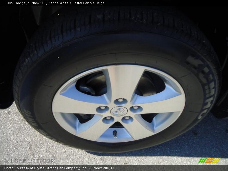 Stone White / Pastel Pebble Beige 2009 Dodge Journey SXT