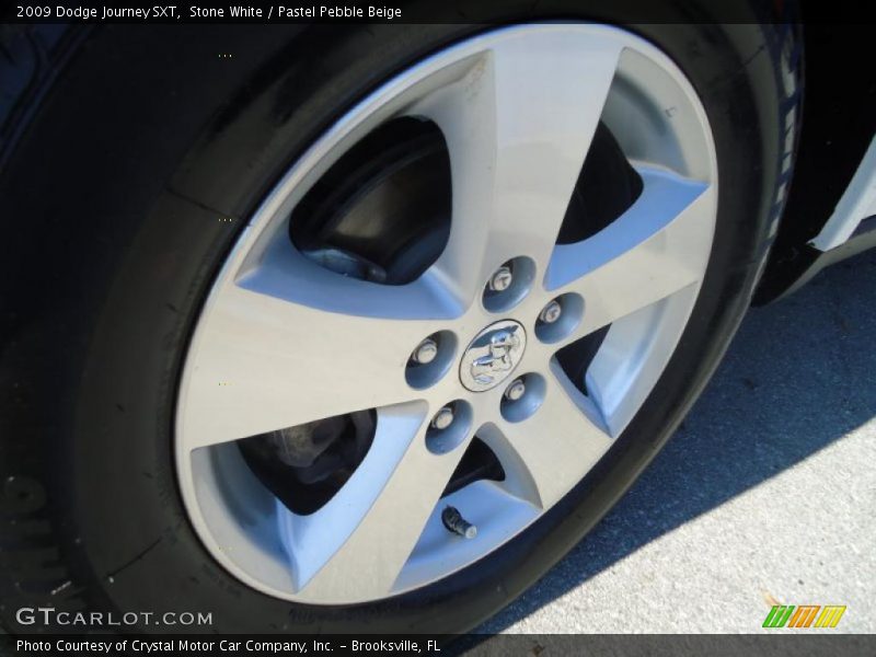 Stone White / Pastel Pebble Beige 2009 Dodge Journey SXT