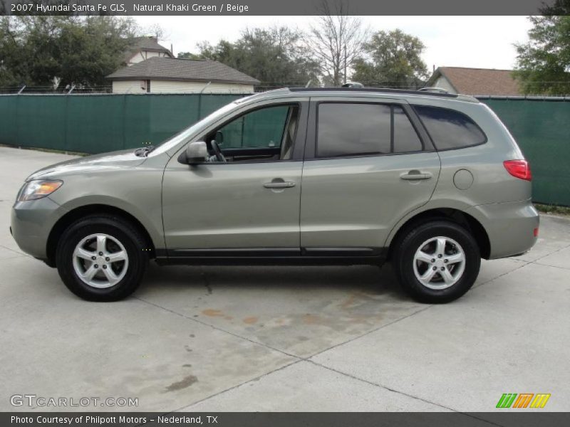 Natural Khaki Green / Beige 2007 Hyundai Santa Fe GLS