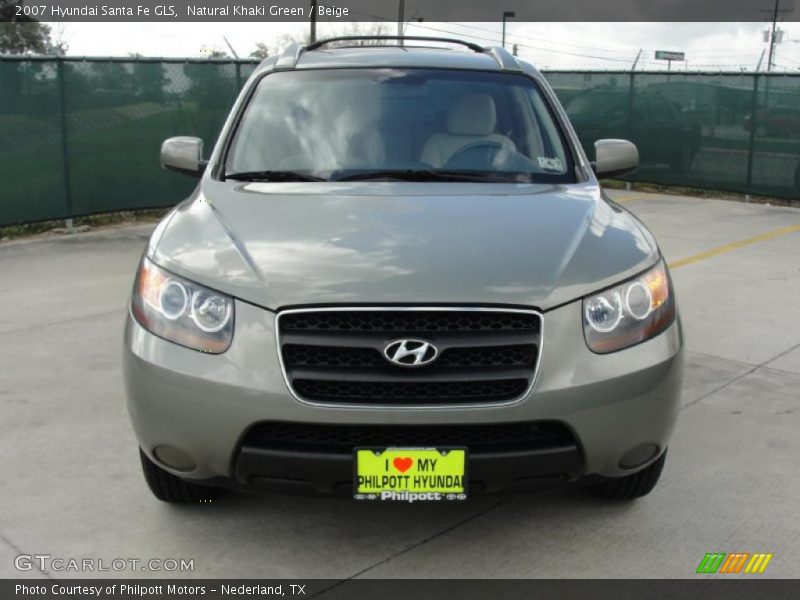 Natural Khaki Green / Beige 2007 Hyundai Santa Fe GLS