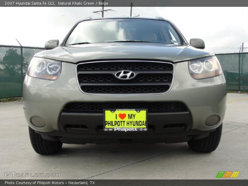 Natural Khaki Green / Beige 2007 Hyundai Santa Fe GLS