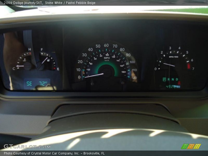 Stone White / Pastel Pebble Beige 2009 Dodge Journey SXT