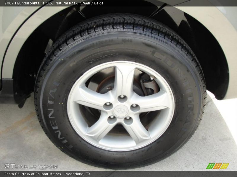 Natural Khaki Green / Beige 2007 Hyundai Santa Fe GLS