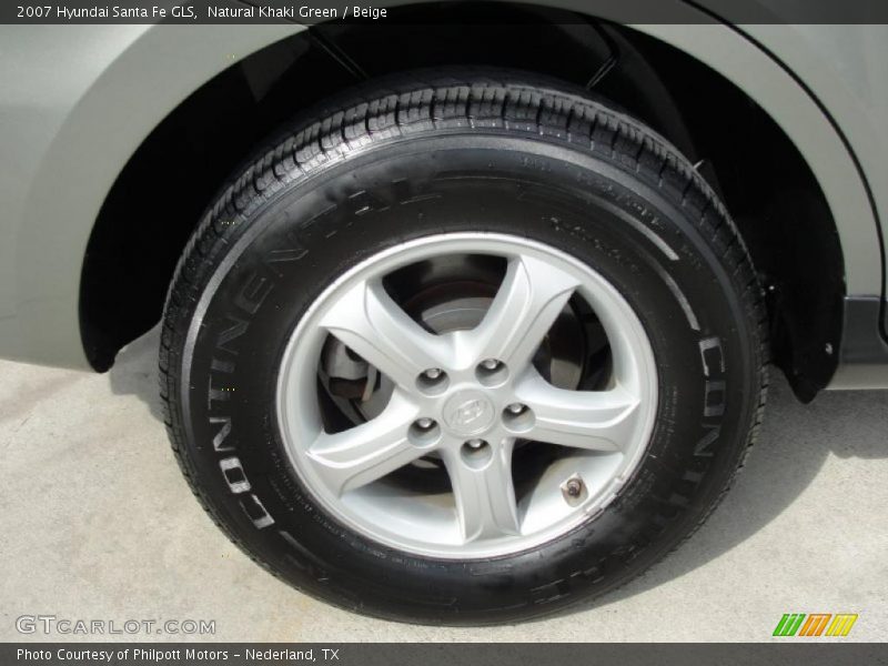 Natural Khaki Green / Beige 2007 Hyundai Santa Fe GLS