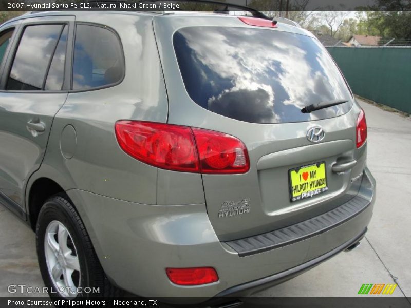 Natural Khaki Green / Beige 2007 Hyundai Santa Fe GLS