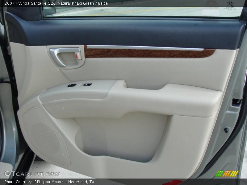 Natural Khaki Green / Beige 2007 Hyundai Santa Fe GLS