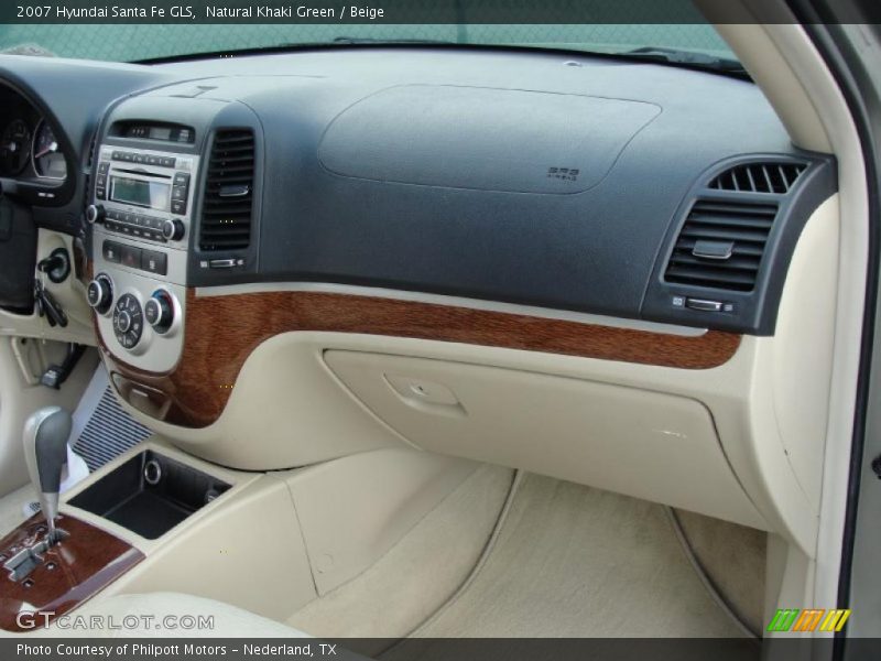 Natural Khaki Green / Beige 2007 Hyundai Santa Fe GLS