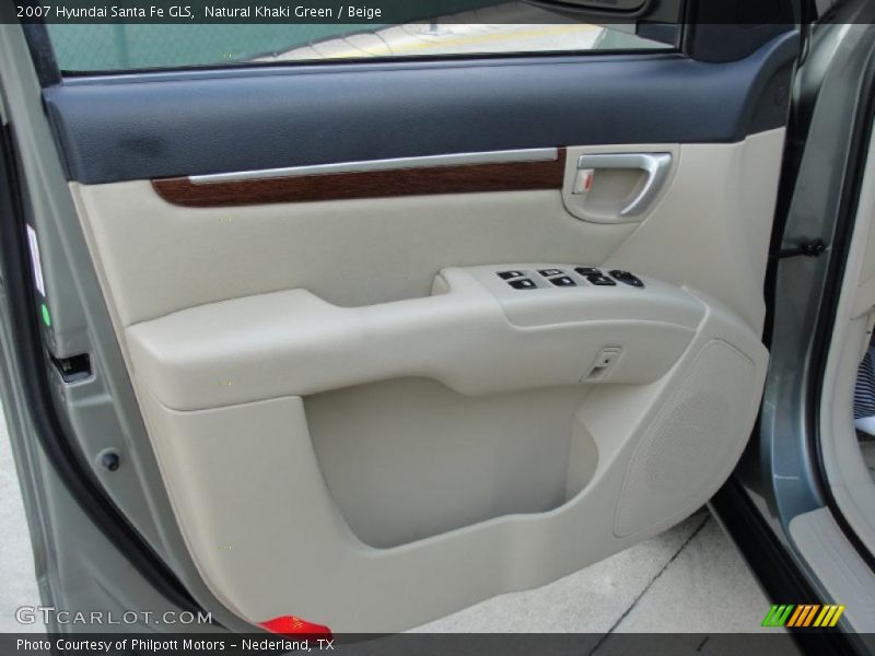Natural Khaki Green / Beige 2007 Hyundai Santa Fe GLS