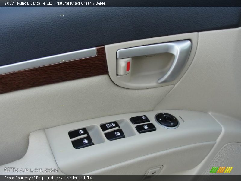 Natural Khaki Green / Beige 2007 Hyundai Santa Fe GLS