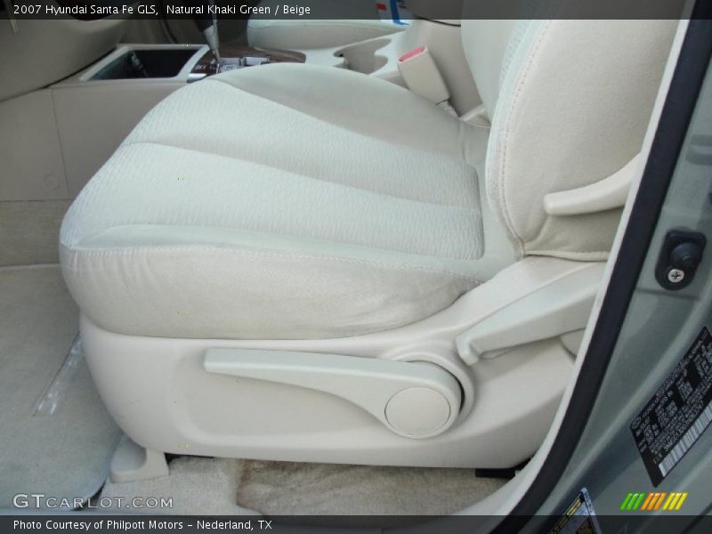 Natural Khaki Green / Beige 2007 Hyundai Santa Fe GLS